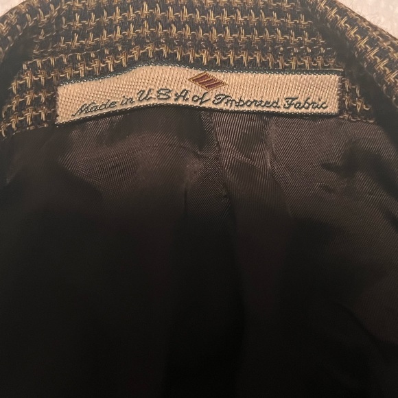 VINTAGE JOSEPH ABBOUD FOR JACOBSON’S TAN/ BLACK CHECK MENS SPORT COAT - Picture 6 of 7